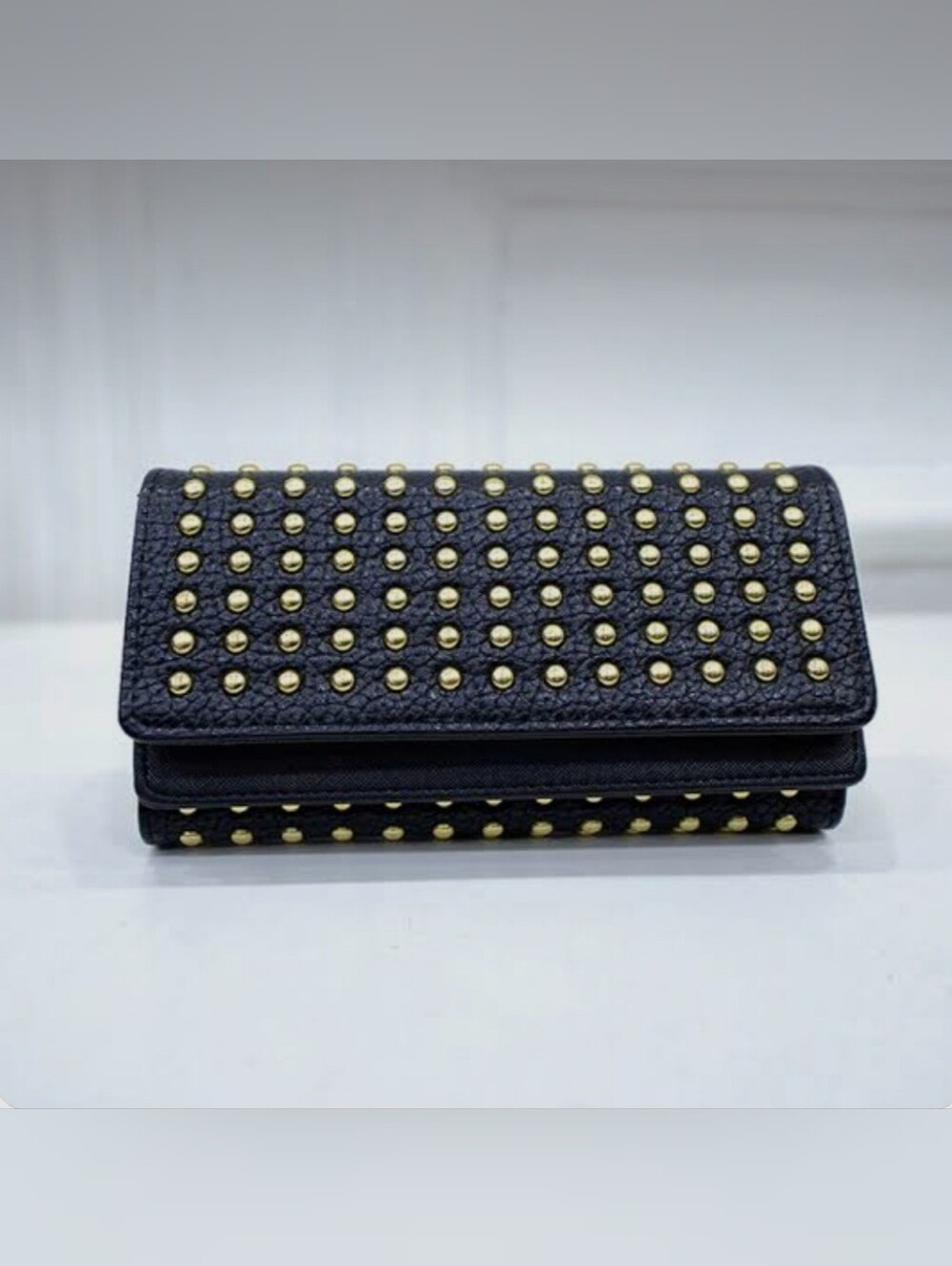 Studded Black Wallet Like New